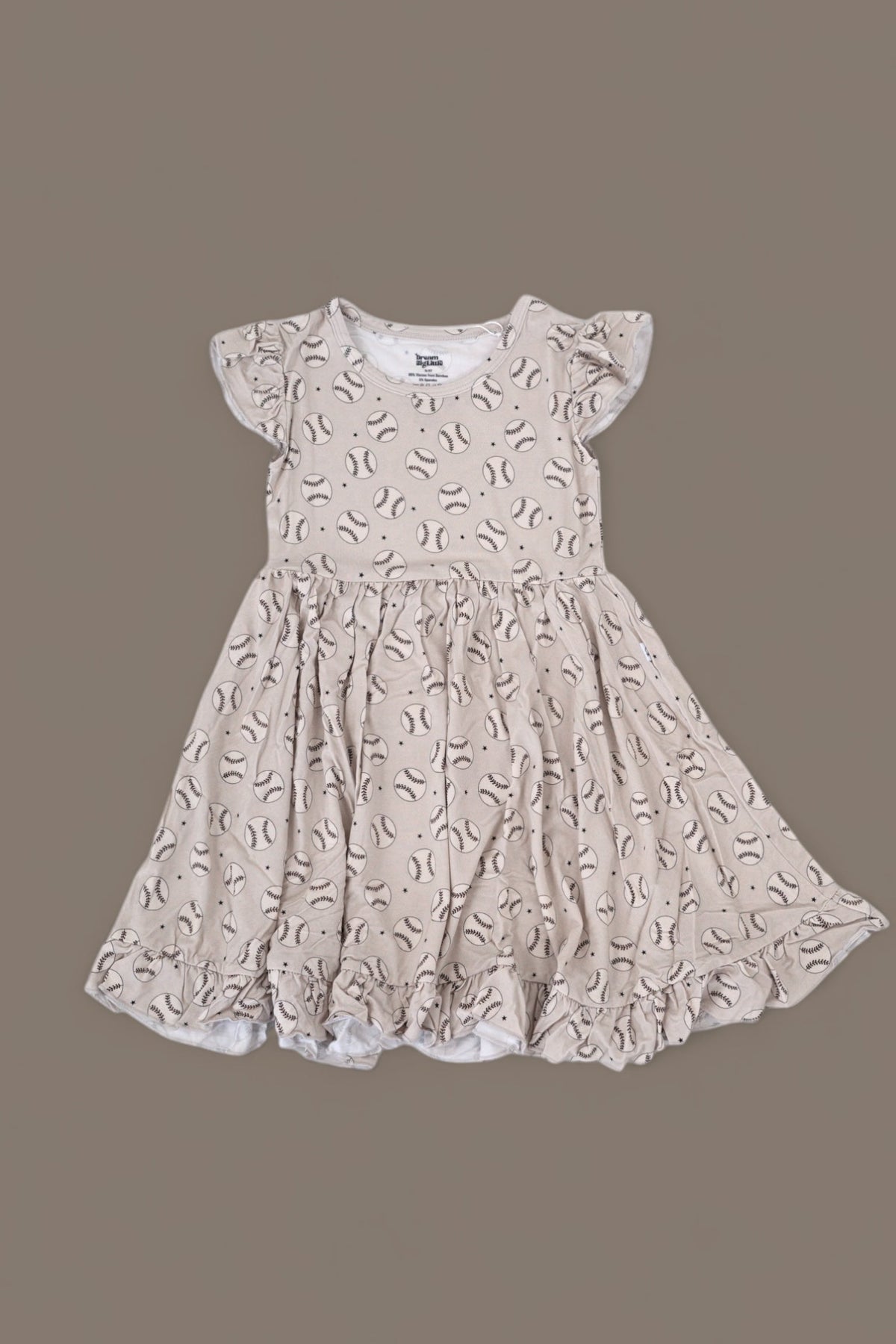 DREAM BIG LITTLE CO EXCLUSIVE SWING FOR THE STARS DREAM CAP SLEEVE RUFFLE DRESSEveretts Place