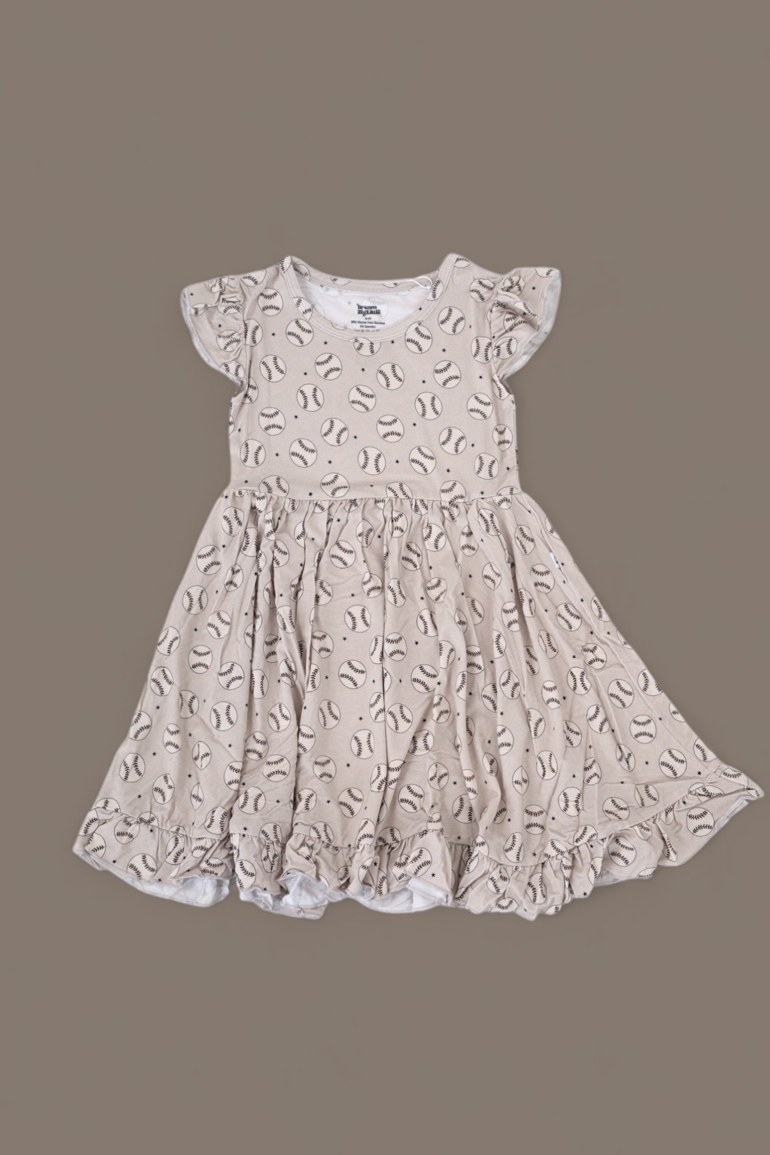 DREAM BIG LITTLE CO EXCLUSIVE SWING FOR THE STARS DREAM CAP SLEEVE RUFFLE DRESSEveretts Place