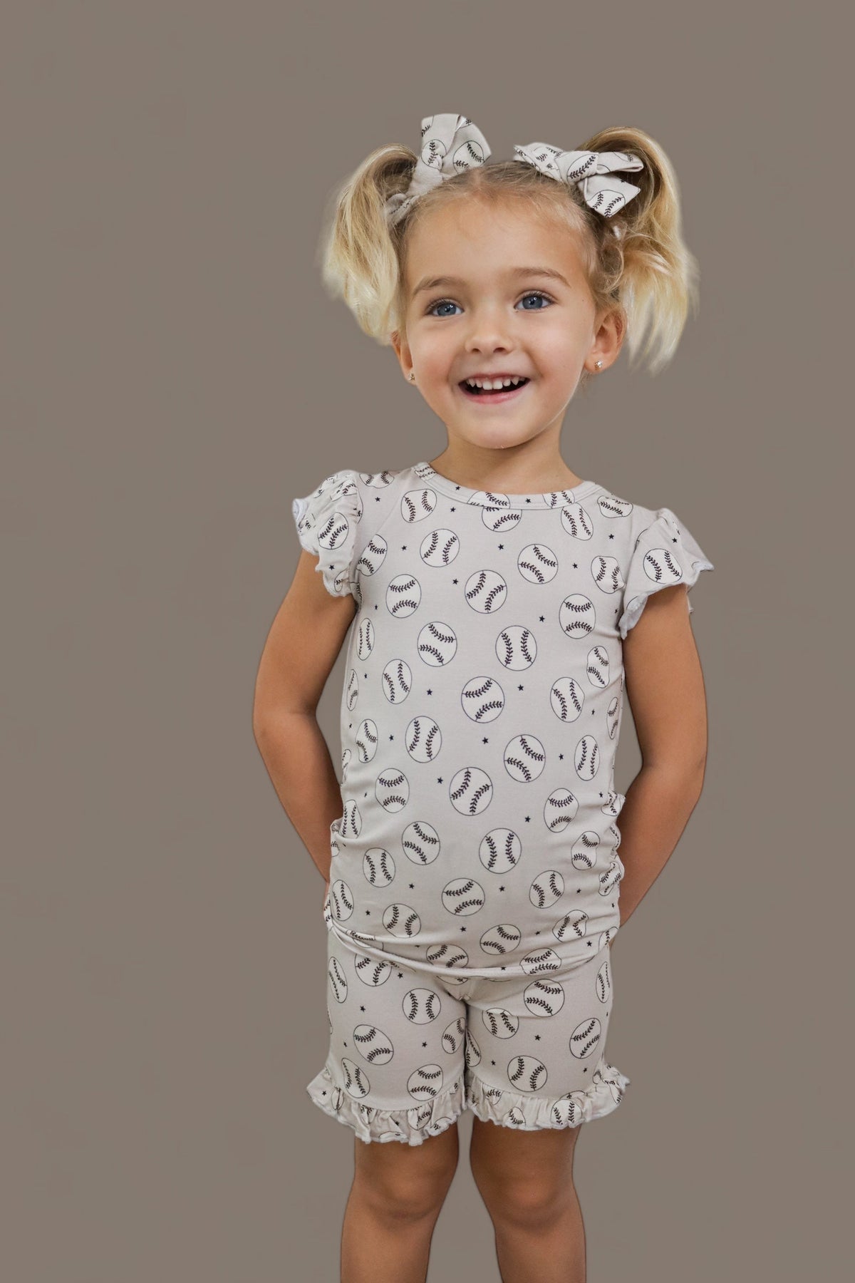 DREAM BIG LITTLE CO EXCLUSIVE SWING FOR THE STARS DREAM RUFFLE SHORT SETEveretts Place