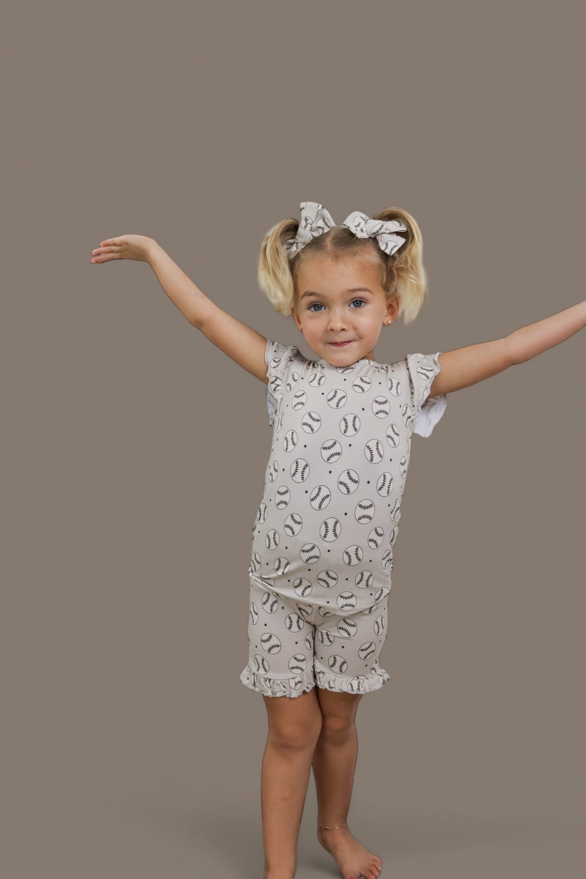 DREAM BIG LITTLE CO EXCLUSIVE SWING FOR THE STARS DREAM RUFFLE SHORT SETEveretts Place