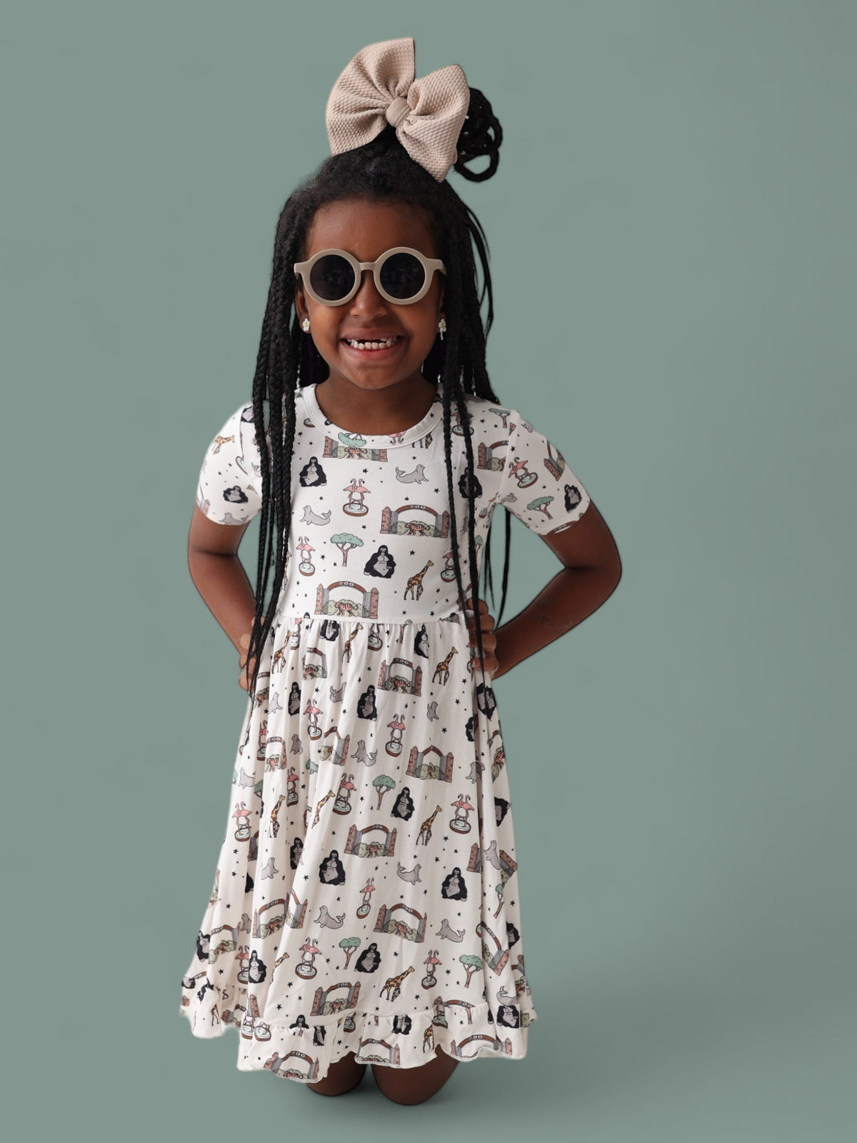 DREAM BIG LITTLE CO EXCLUSIVE ZOO ADVENTURES DREAM RUFFLE DRESSEveretts Place