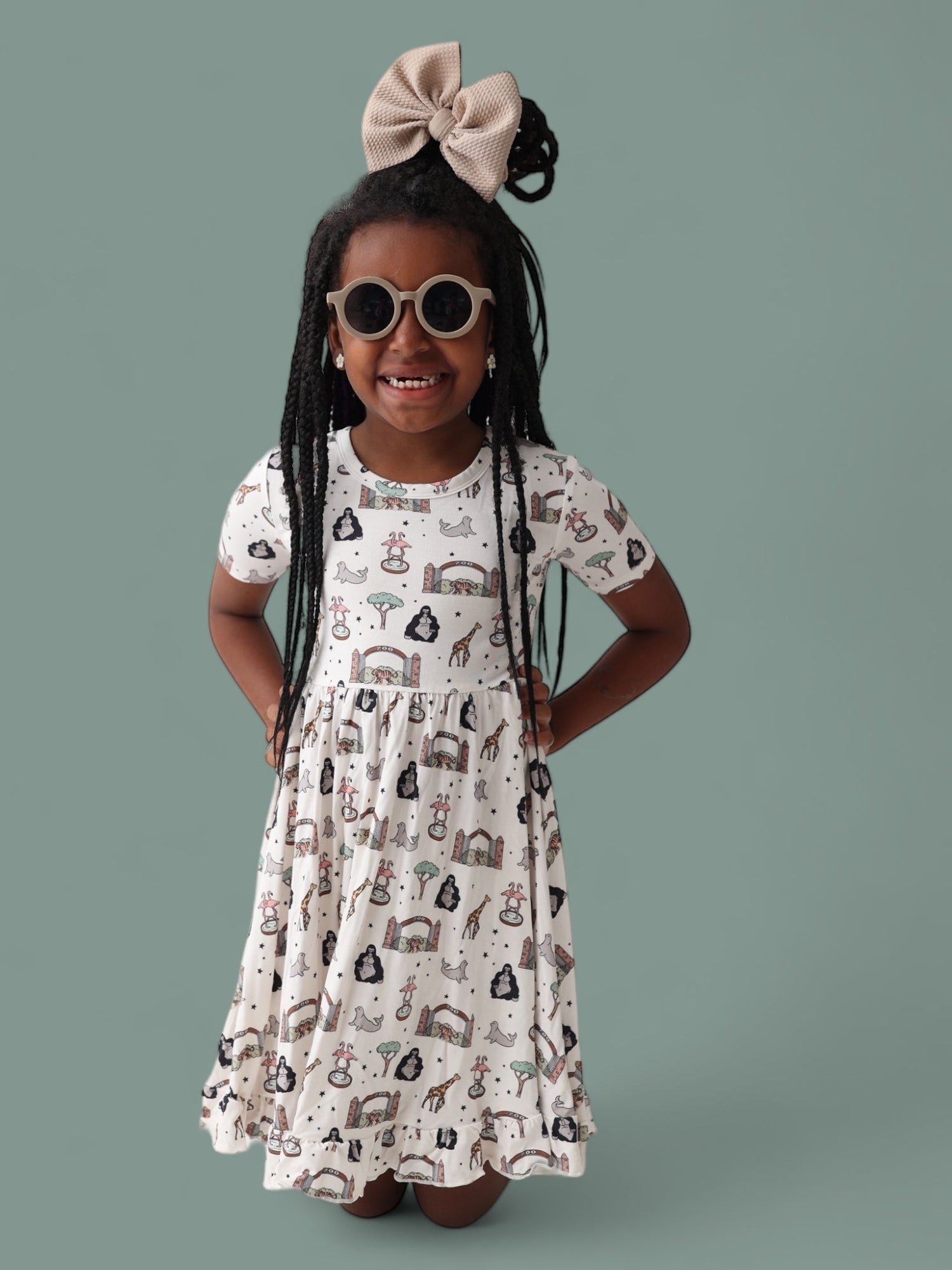 DREAM BIG LITTLE CO EXCLUSIVE ZOO ADVENTURES DREAM RUFFLE DRESSEveretts Place