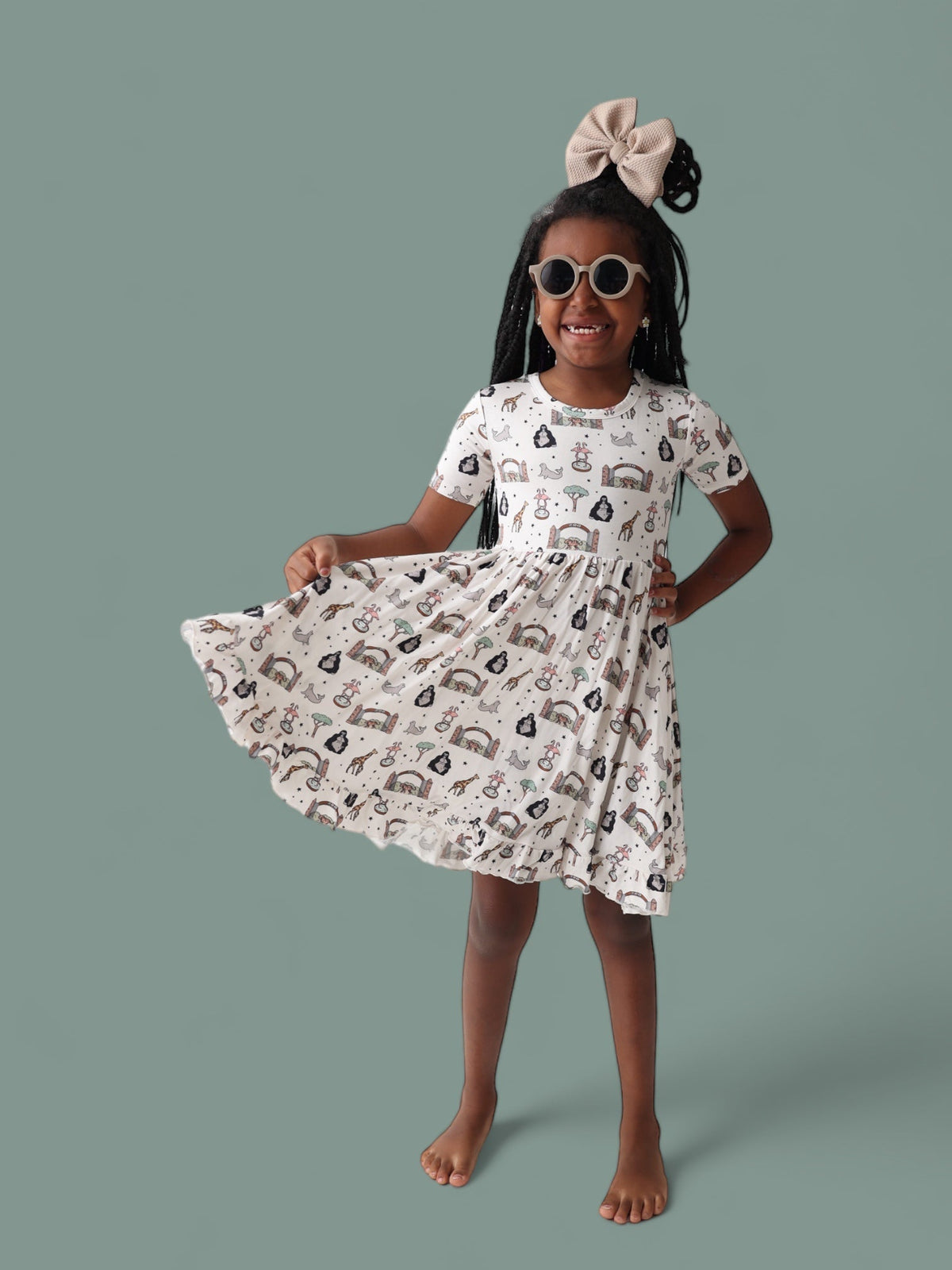 DREAM BIG LITTLE CO EXCLUSIVE ZOO ADVENTURES DREAM RUFFLE DRESSEveretts Place