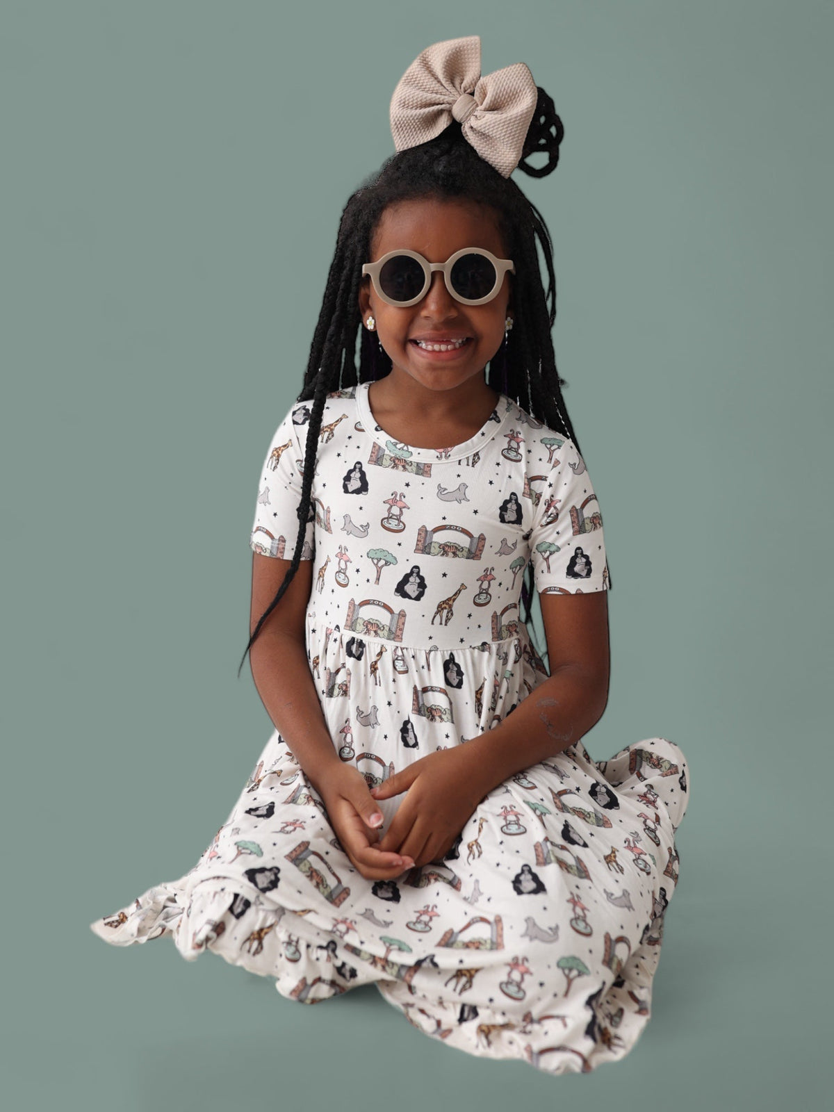 DREAM BIG LITTLE CO EXCLUSIVE ZOO ADVENTURES DREAM RUFFLE DRESSEveretts Place