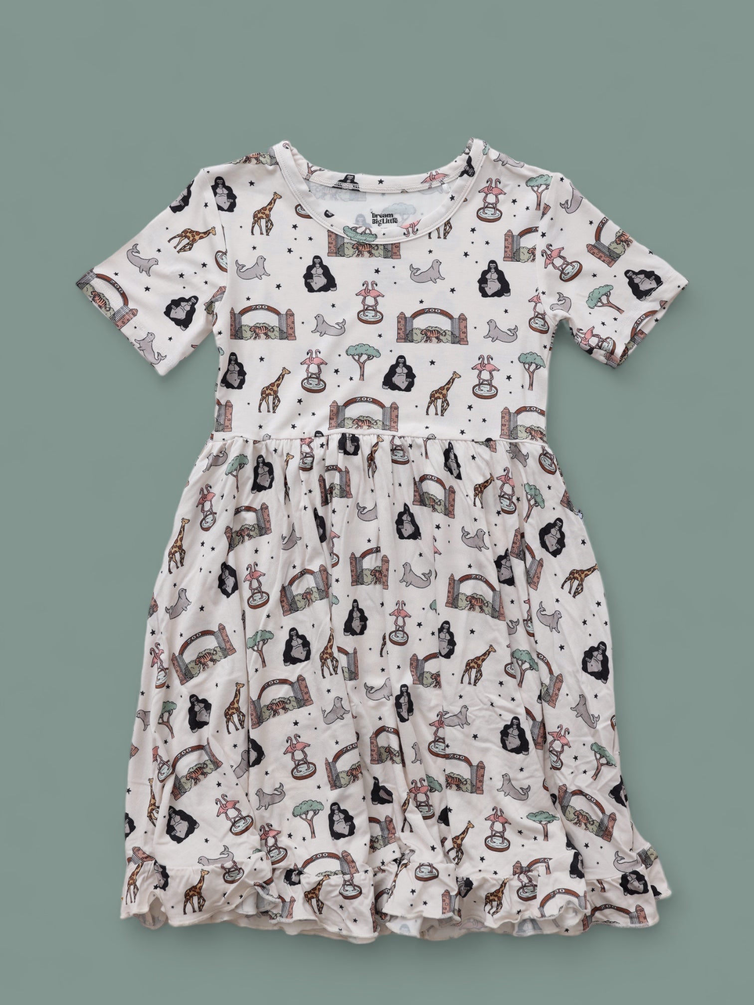 DREAM BIG LITTLE CO EXCLUSIVE ZOO ADVENTURES DREAM RUFFLE DRESSEveretts Place