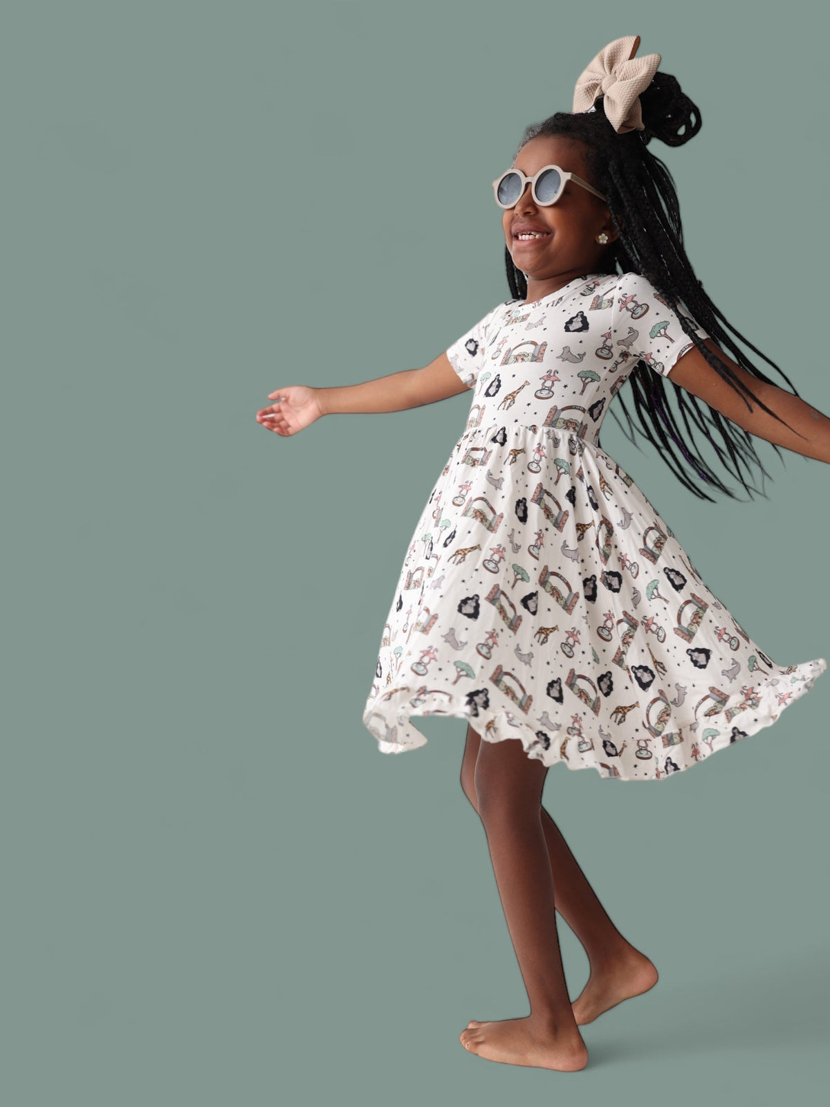 DREAM BIG LITTLE CO EXCLUSIVE ZOO ADVENTURES DREAM RUFFLE DRESSEveretts Place