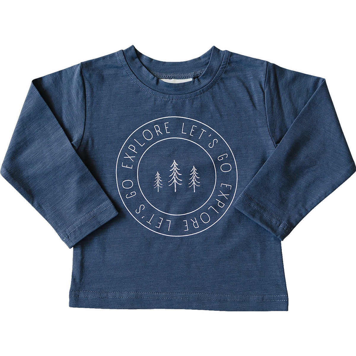 Explore Long Sleeve Cotton Tee - Sleeve, Denim, Active Shirt, Long-sleeved T-shirt, Top | Everetts Place