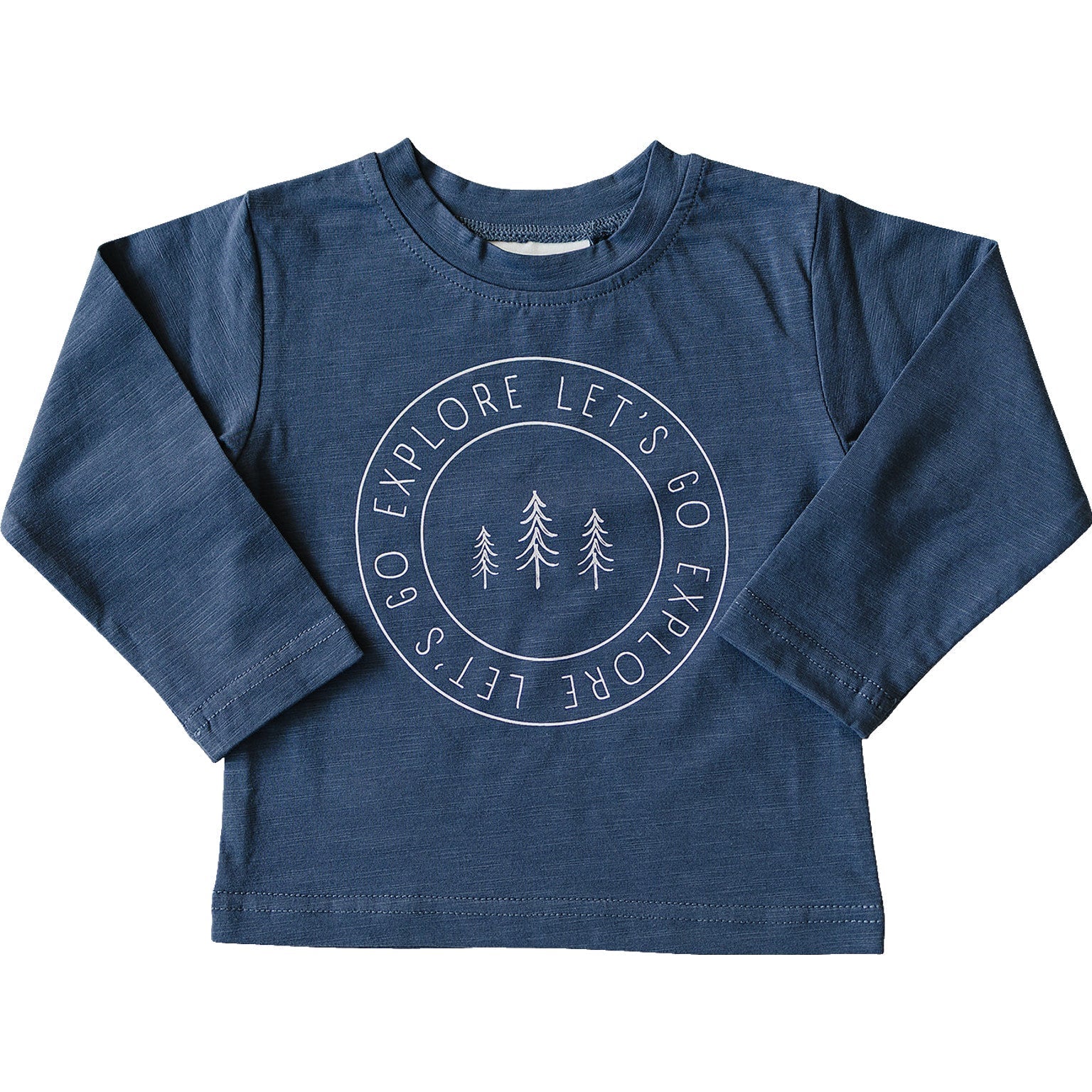 Explore Long Sleeve Cotton Tee - Sleeve, Denim, Active Shirt, Long-sleeved T-shirt, Top | Everetts Place