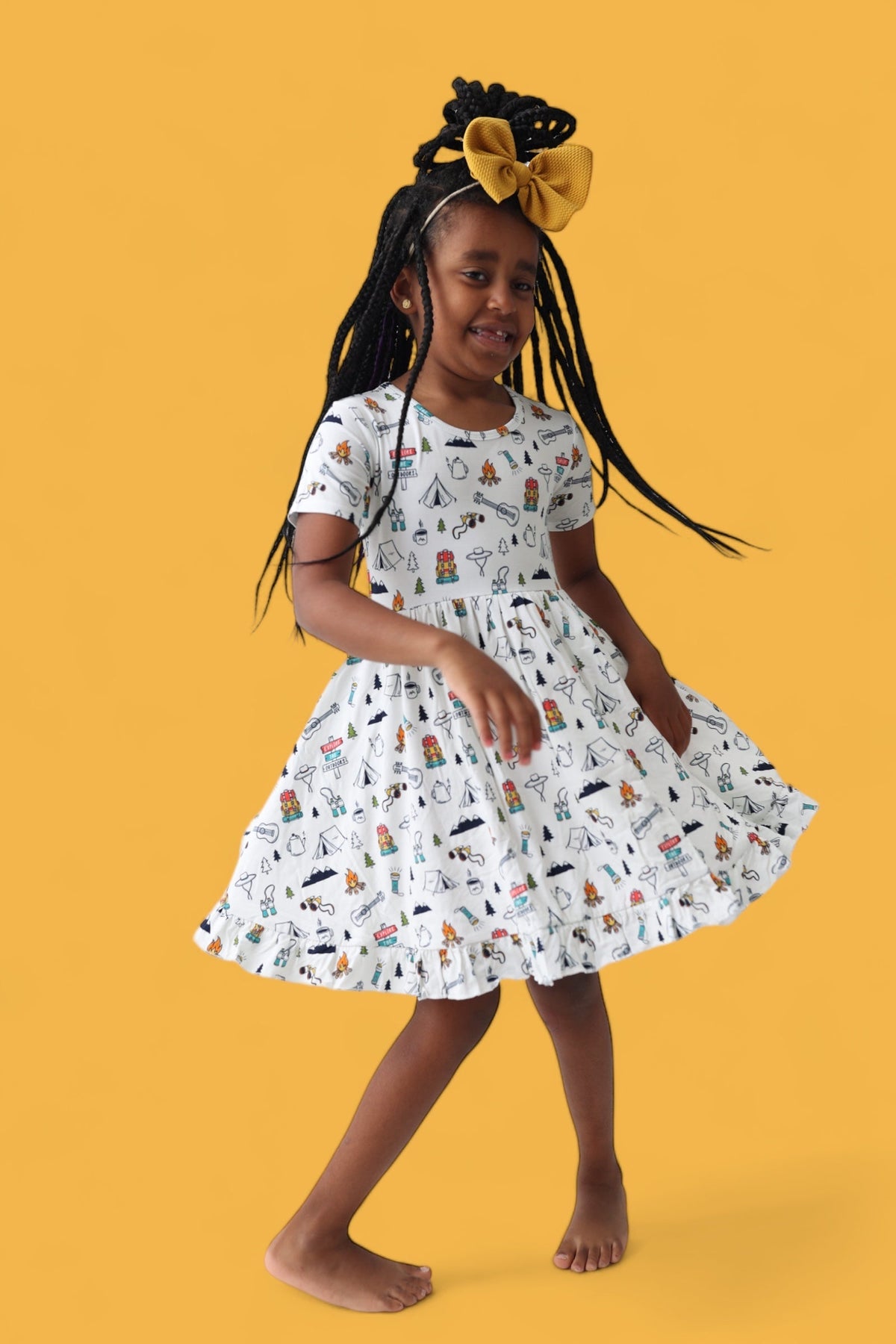 DREAM BIG LITTLE CO EXPLORE THE OUTDOORS DREAM RUFFLE DRESSEveretts Place