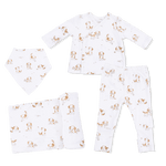 Angel Dear Explorer Puppy - Take Me Home Set with Bandana Bib & Swaddle - 