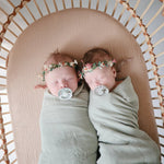 Mushie Extra Soft Bassinet Muslin Crib Sheet for Baby - 100 Percent Cotton Breathable Fabric - 