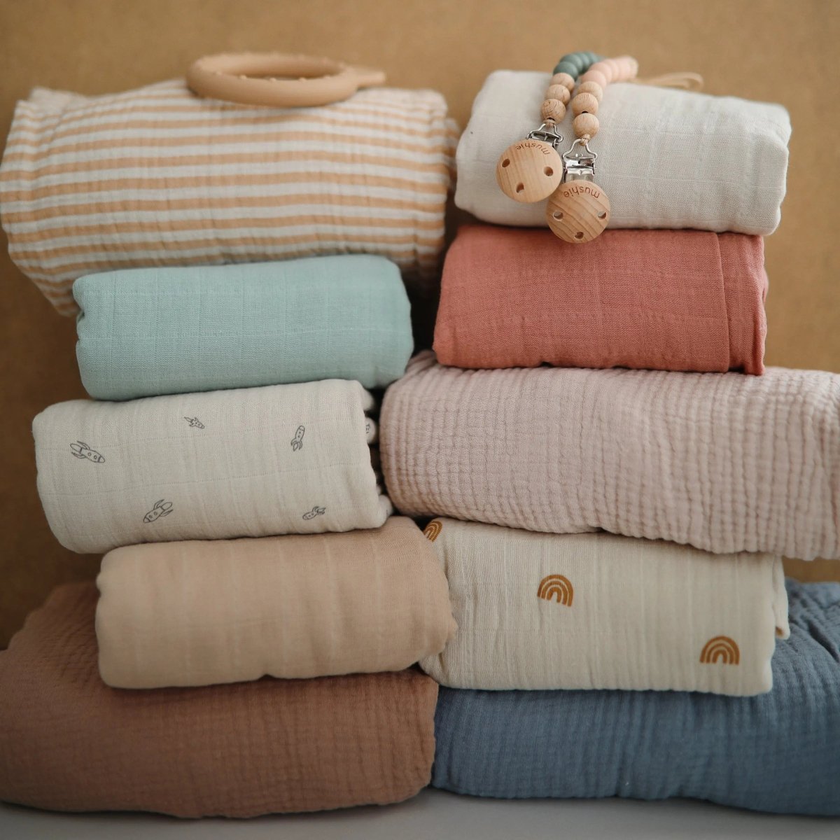 Mushie Extra Soft Bassinet Muslin Crib Sheet for Baby - 100 Percent Cotton Breathable Fabric - 