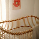 Mushie Extra Soft Bassinet Muslin Crib Sheet for Baby - 100 Percent Cotton Breathable Fabric - 