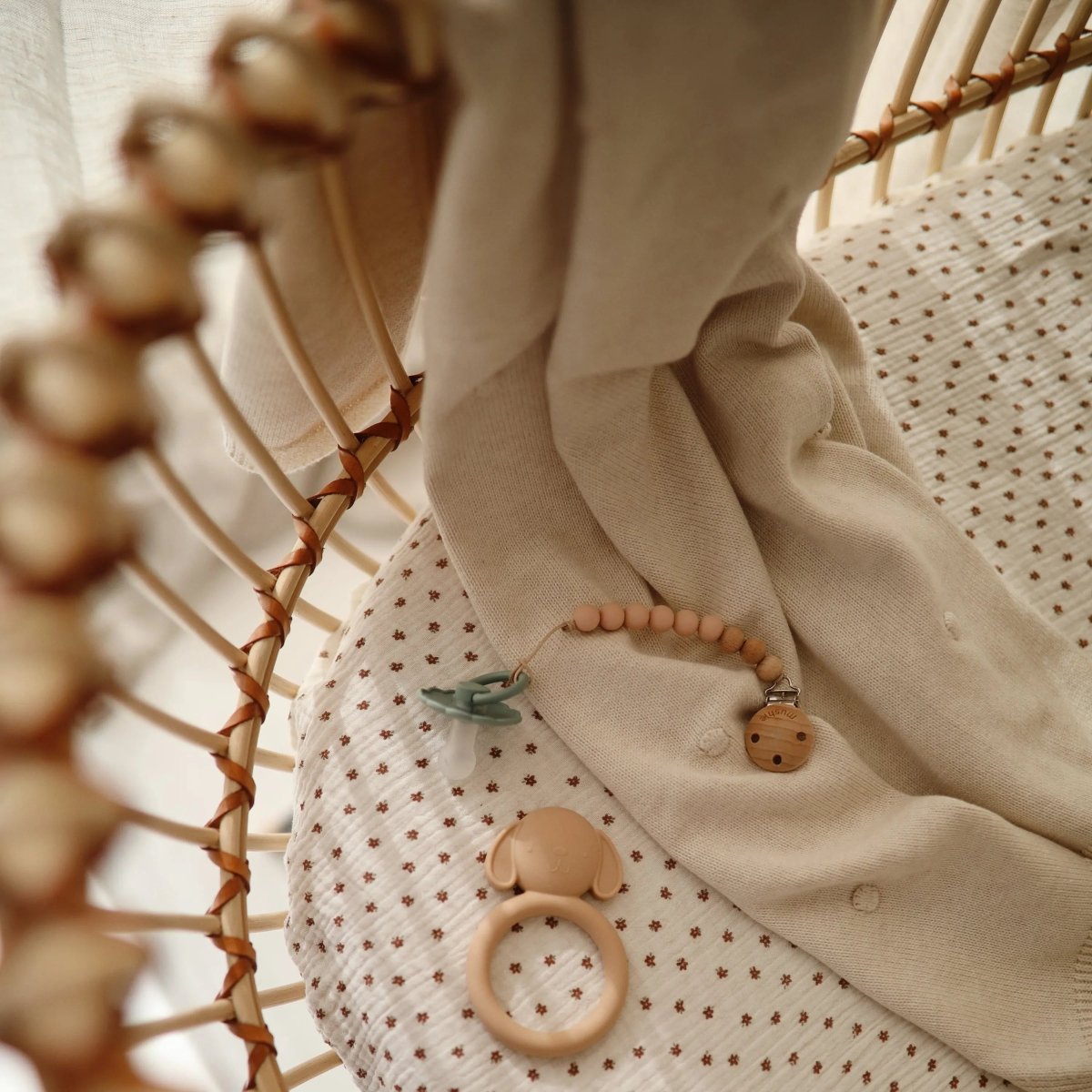 Mushie Extra Soft Bassinet Muslin Crib Sheet for Baby - 100 Percent Cotton Breathable Fabric - 