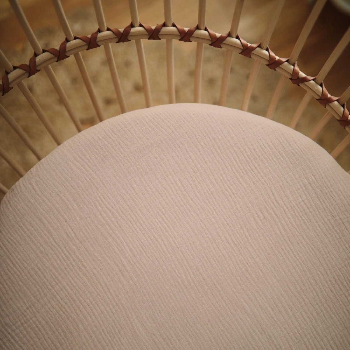 Mushie Extra Soft Bassinet Muslin Crib Sheet for Baby - 100 Percent Cotton Breathable Fabric - 