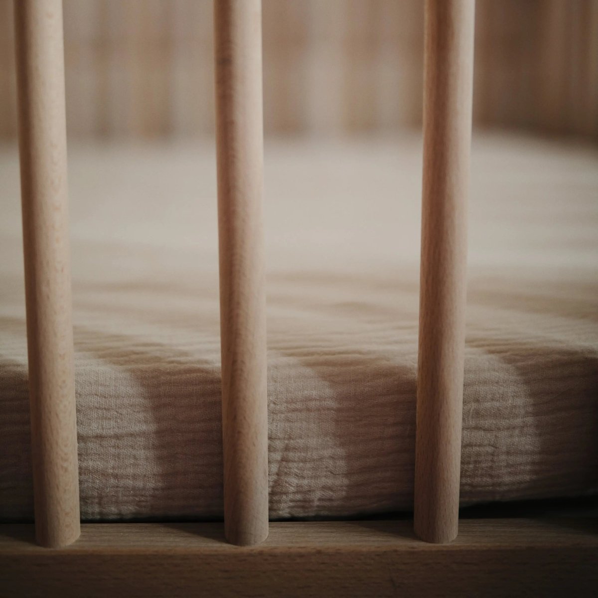 Mushie Extra Soft Bassinet Muslin Crib Sheet for Baby - 100 Percent Cotton Breathable Fabric - 