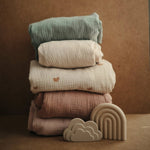 Mushie Extra Soft Bassinet Muslin Crib Sheet for Baby - 100 Percent Cotton Breathable Fabric - 