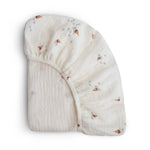 Mushie Extra Soft Bassinet Muslin Crib Sheet for Baby - 100 Percent Cotton Breathable Fabric - Everetts Place Boutique - 