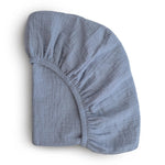 Mushie Extra Soft Bassinet Muslin Crib Sheet for Baby - 100 Percent Cotton Breathable Fabric - 