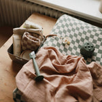 Mushie Extra Soft Muslin Changing Pad Cover 100 Percent Cotton Breathable and Cozy Design - Everetts Place Boutique - 