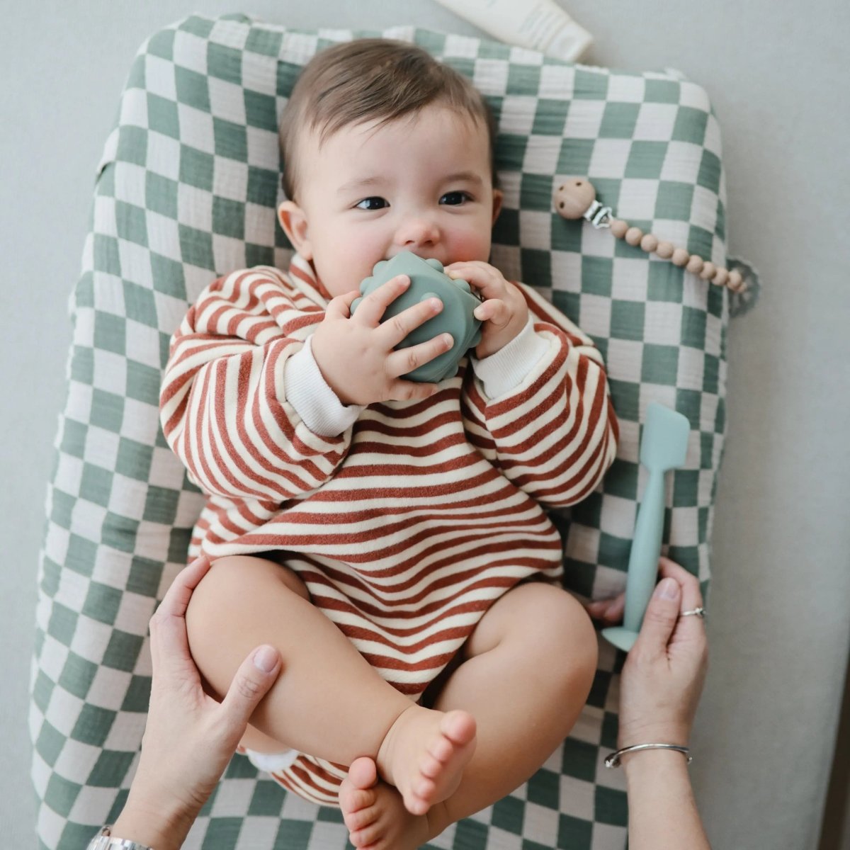 Mushie Extra Soft Muslin Changing Pad Cover 100 Percent Cotton Breathable and Cozy Design - Everetts Place Boutique - 