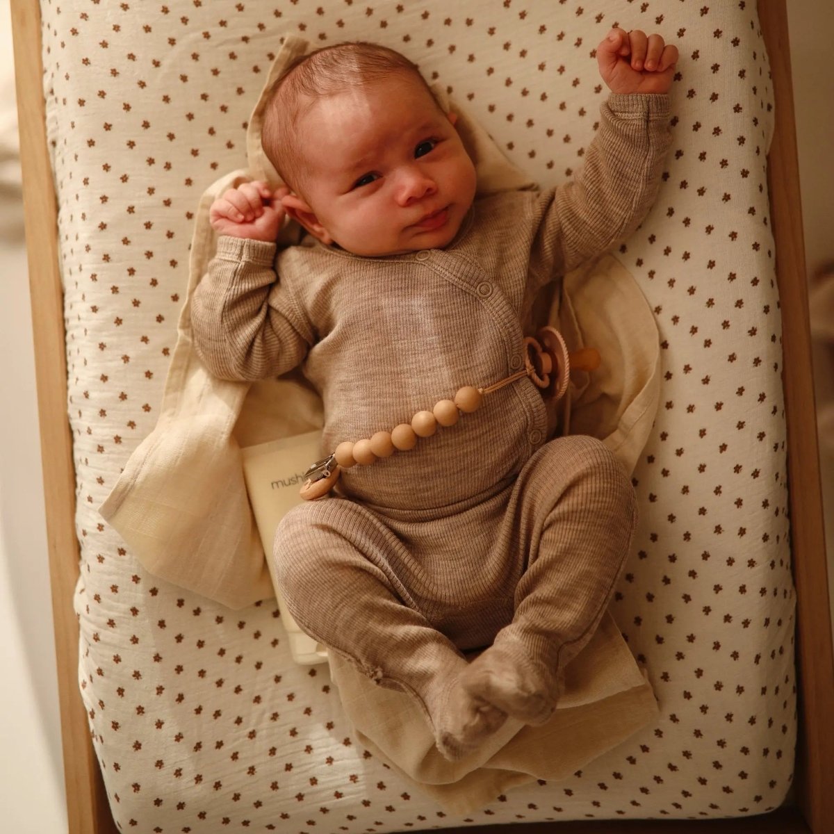 Mushie Extra Soft Muslin Changing Pad Cover 100 Percent Cotton Breathable and Cozy Design - Everetts Place Boutique - 