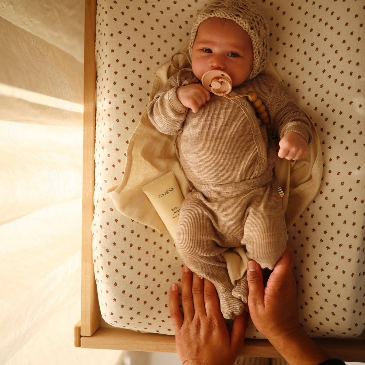 Mushie Extra Soft Muslin Changing Pad Cover 100 Percent Cotton Breathable and Cozy Design - Everetts Place Boutique - 