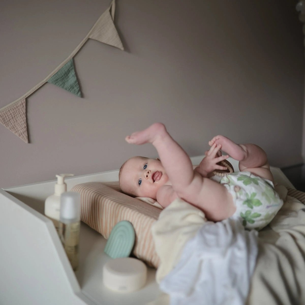 Mushie Extra Soft Muslin Changing Pad Cover 100 Percent Cotton Breathable and Cozy Design - Everetts Place Boutique - 