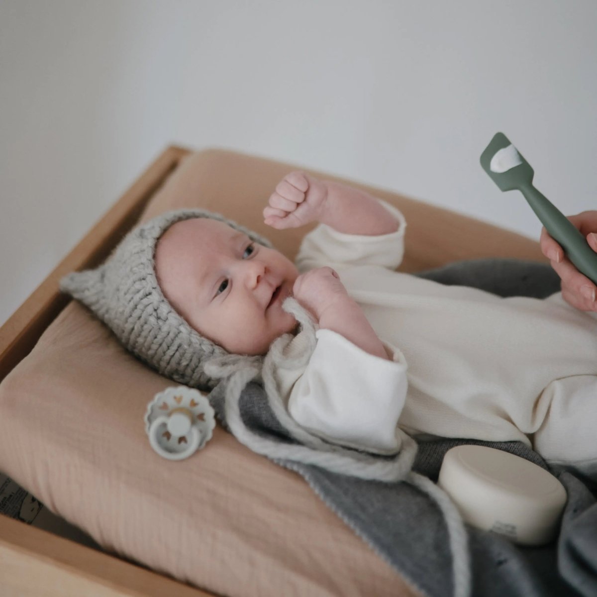 Mushie Extra Soft Muslin Changing Pad Cover 100 Percent Cotton Breathable and Cozy Design - Everetts Place Boutique - 