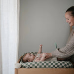 Mushie Extra Soft Muslin Changing Pad Cover 100 Percent Cotton Breathable and Cozy Design - Everetts Place Boutique - 