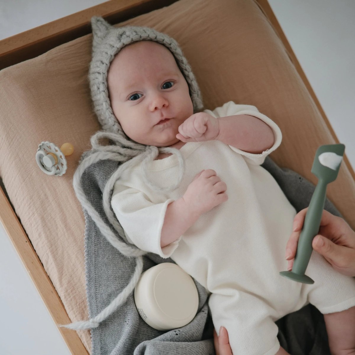 Mushie Extra Soft Muslin Changing Pad Cover 100 Percent Cotton Breathable and Cozy Design - Everetts Place Boutique - 