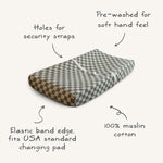 Mushie Extra Soft Muslin Changing Pad Cover - 
