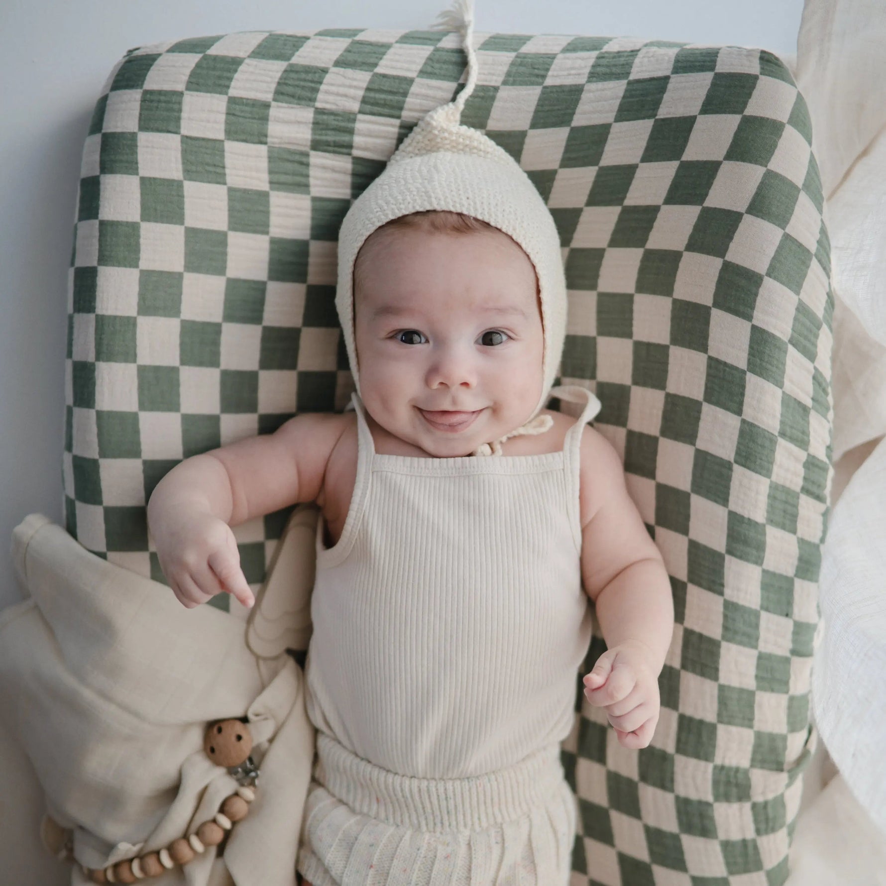 Mushie Extra Soft Muslin Changing Pad Cover - 