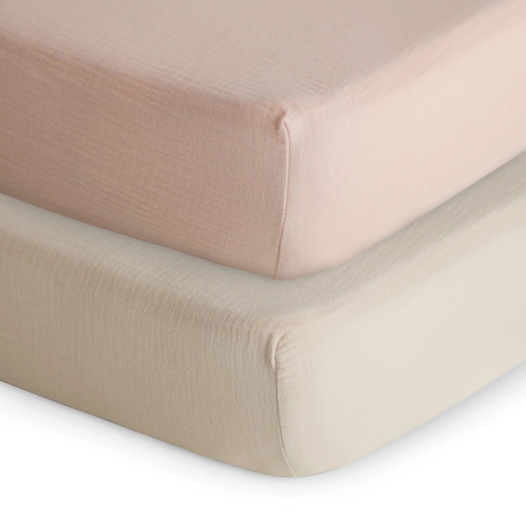 Mushie Extra Soft Muslin Crib Sheet - 2 Pack - 