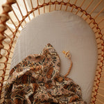 Mushie Extra Soft Muslin Crib Sheet for Baby 100% Cotton Breathable and Cozy - 