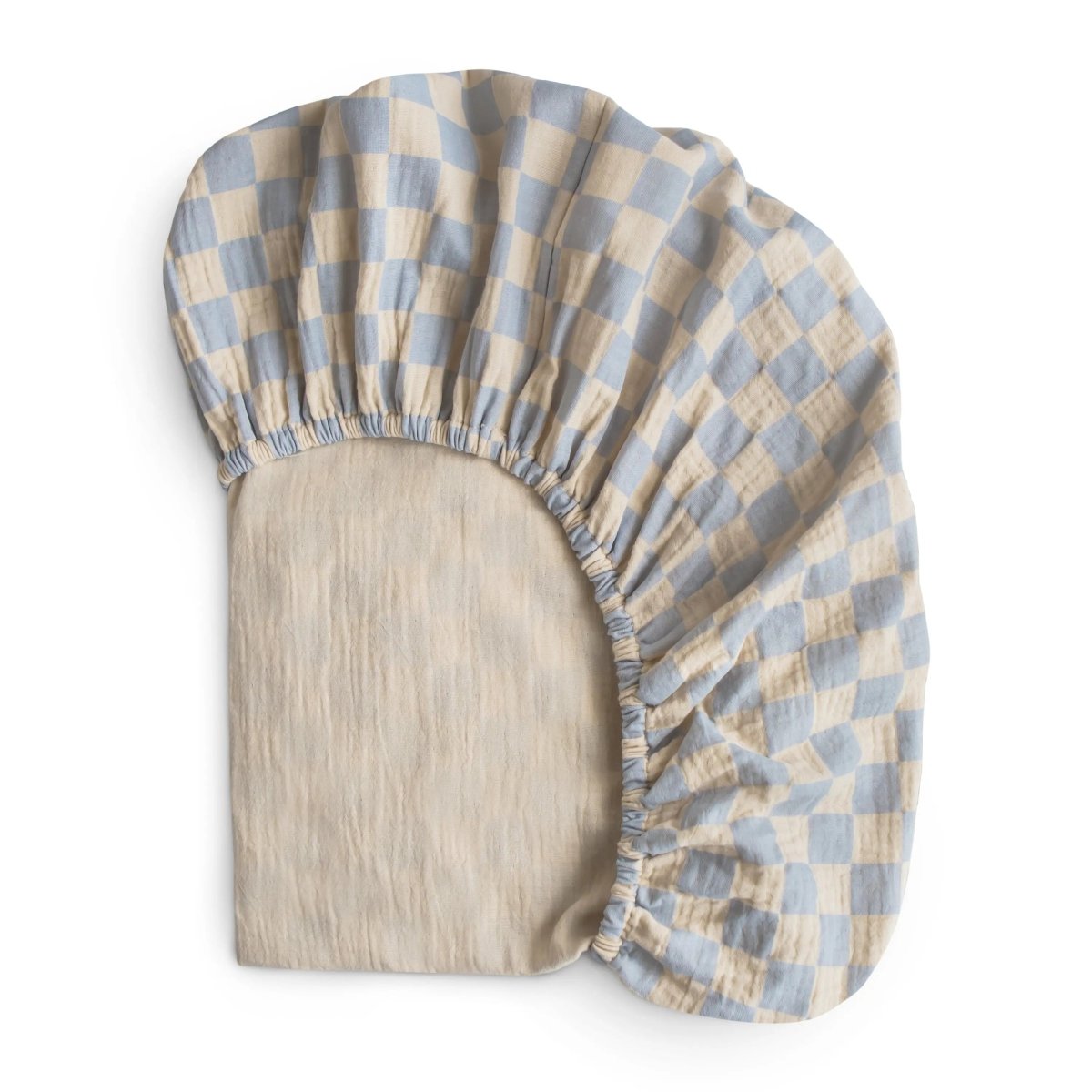 Mushie Extra Soft Muslin Crib Sheet for Baby 100% Cotton Breathable and Cozy - 