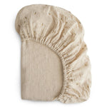 Mushie Extra Soft Muslin Crib Sheet for Baby 100% Cotton Breathable and Cozy - 