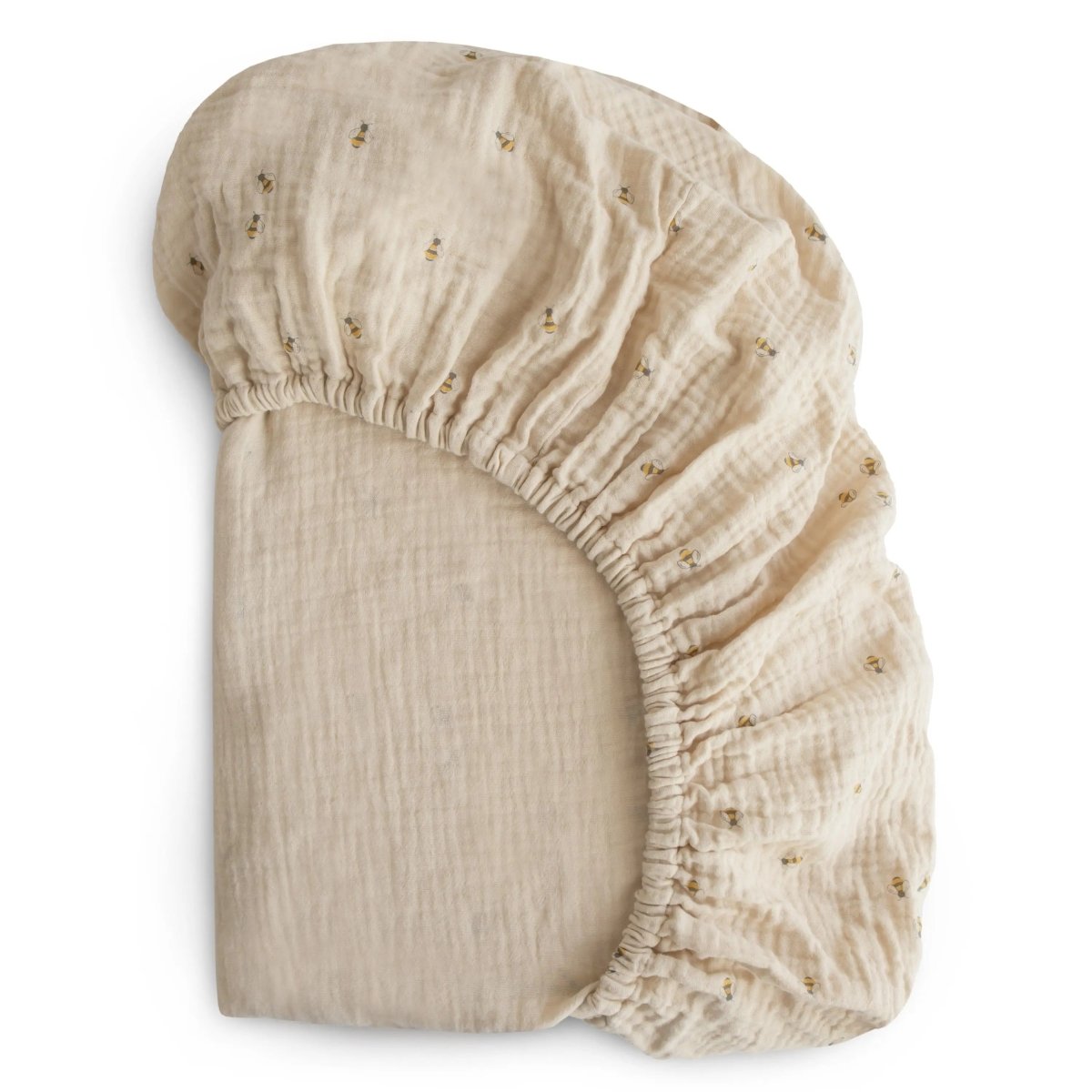 Mushie Extra Soft Muslin Crib Sheet for Baby 100% Cotton Breathable and Cozy - 