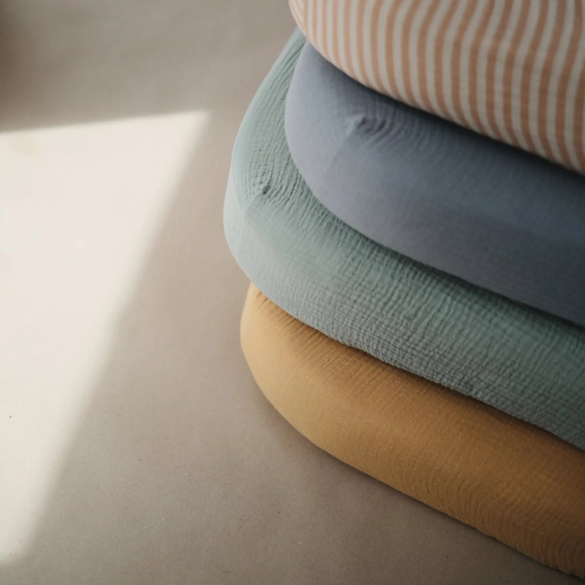 Mushie Extra Soft Muslin Crib Sheet for Baby 100% Cotton Breathable and Cozy - 