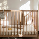 Mushie Extra Soft Muslin Crib Sheet for Baby 100% Cotton Breathable and Cozy - 