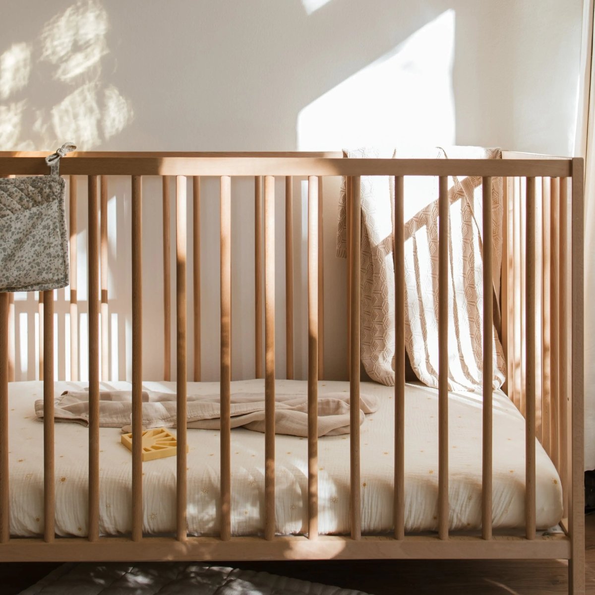 Mushie Extra Soft Muslin Crib Sheet for Baby 100% Cotton Breathable and Cozy - 