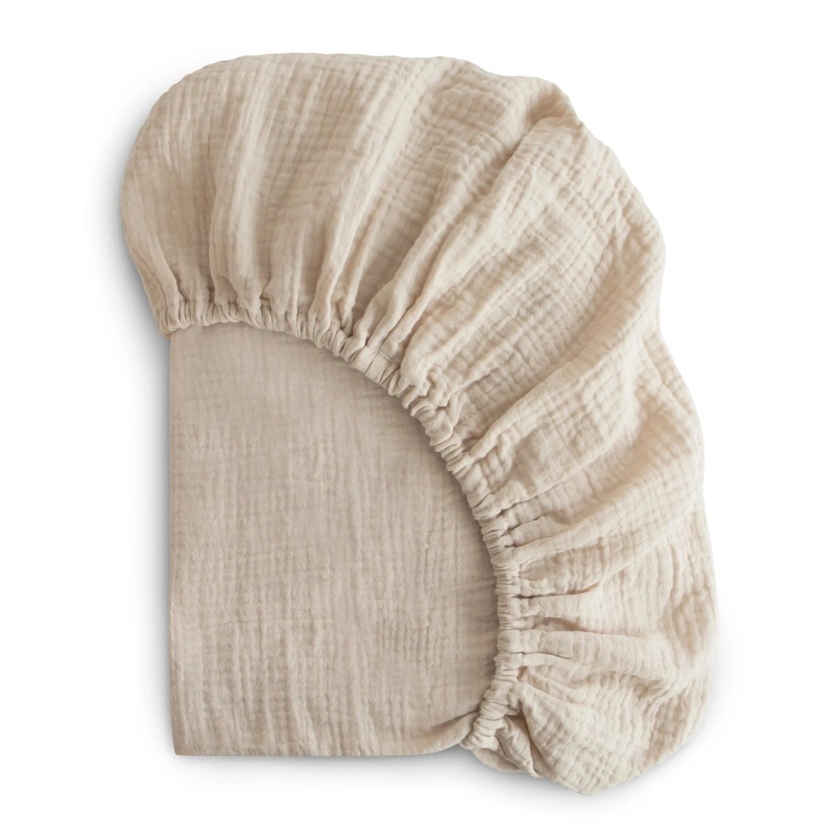 Mushie Extra Soft Muslin Crib Sheet for Baby 100% Cotton Breathable and Cozy - 