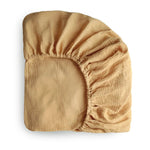 Mushie Extra Soft Muslin Crib Sheet for Baby 100% Cotton Breathable and Cozy - 
