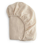 Mushie Extra Soft Muslin Crib Sheet for Baby 100% Cotton Breathable and Cozy - 
