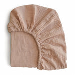 Mushie Extra Soft Muslin Crib Sheet - 