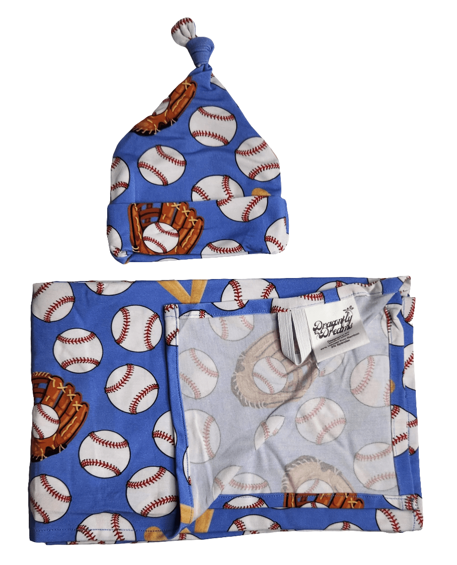 Dragonfly Dreams Bamboo Eye On The Ball Swaddle and Hat Set