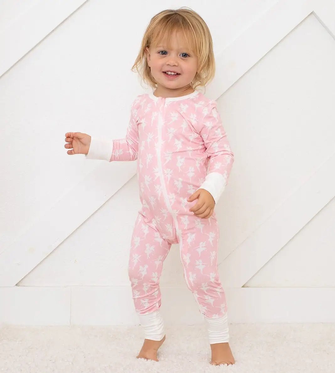 Bestaroo Fairies Convertible Coverall Bamboo Viscose Footed To Footless Two Way Zippers - 