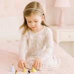 Sweet Bamboo Fairy Godmother Boho Dress for Girls Ruffle Tea Length - 