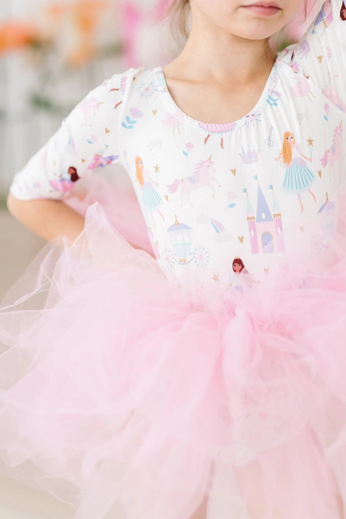 Mila & Rose ® Fairy Princess 3/4 Sleeve Tutu Leotard - 