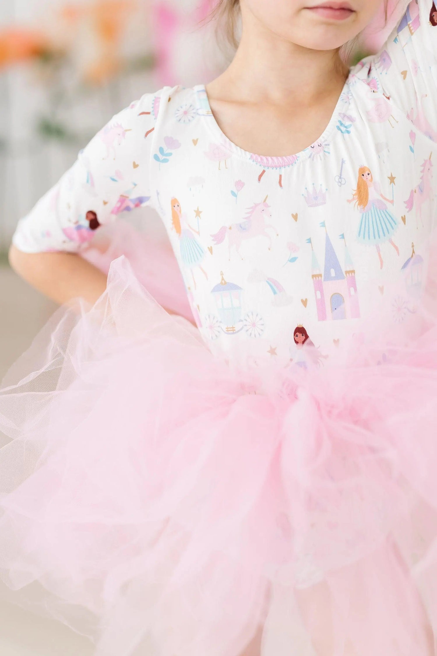 Mila & Rose ® Fairy Princess 3/4 Sleeve Tutu Leotard - 